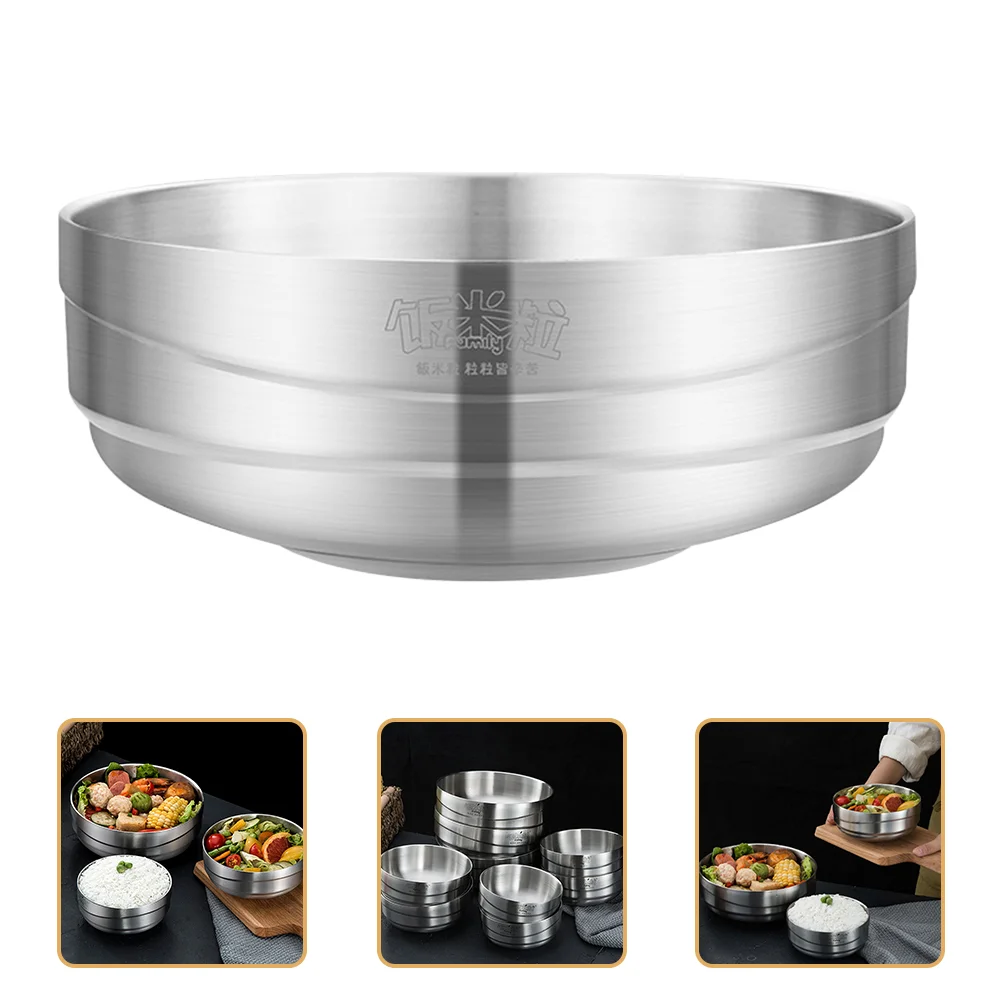 

Rice Bowl Japanese Noodles Ramen Instant Ramen Bowl Ramen Soup Bowl Noodle Soup Bowl Dessert Bowl Stainless Steel Small Bowls