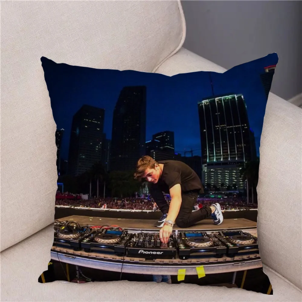 Декоративные Чехлы На Подушки Martin Garrix 45x45 См Квадратные Пододеяльники Из