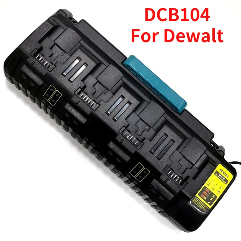 

DCB104 Charger Rapid Optimum 4 Port 3A Chargin Current For Dewalt 10.8V 14.4V 18V 20V Flex Volt Lithium Battery DCB112 DCB115