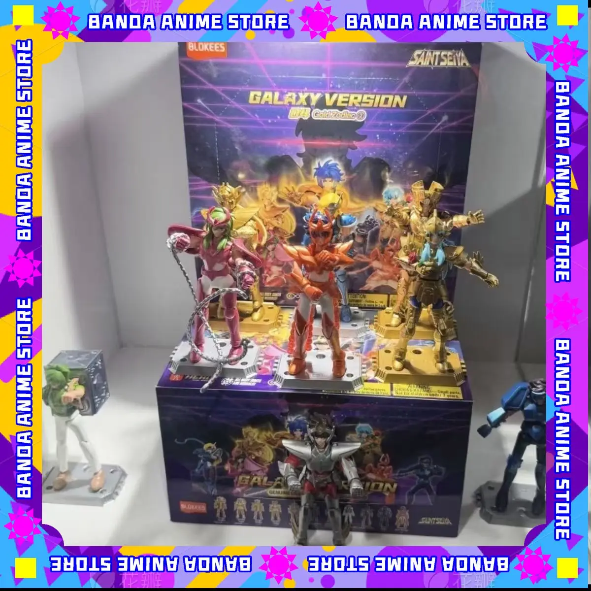 В наличии: Фигурки Blokees Saint Seiya Galaxy Version GV04 (Афина, Овен, Му, Айолия, Алдебаран, Кики, Ширю, Льонет, Бан) — детская игрушка, подарок (art.: 3920d925abc0f) - 3920d925abc0f