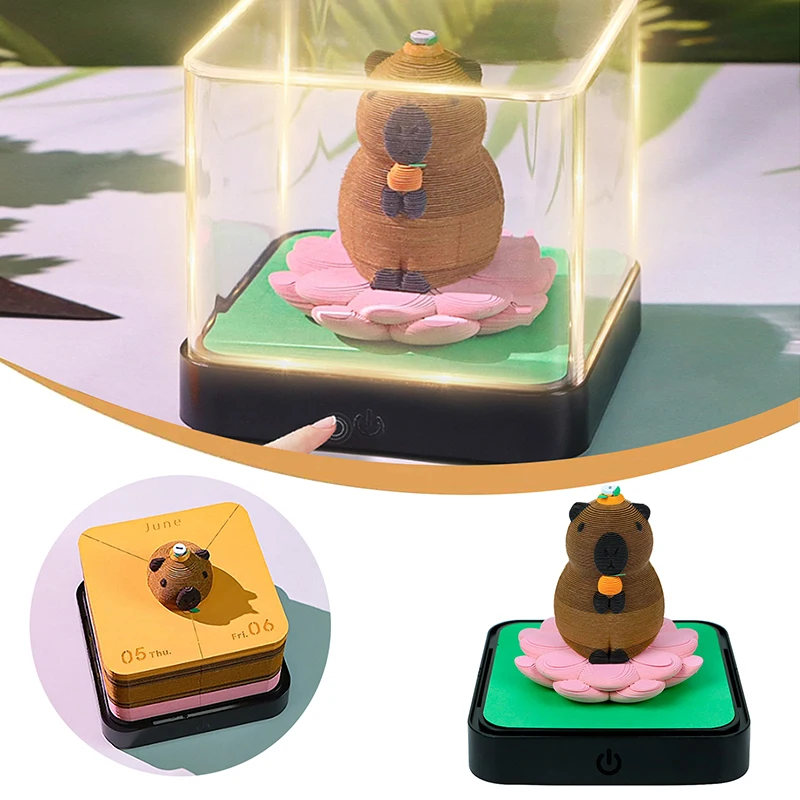 

Настольный календарь JETTING 2026 с подсветкой Капибара