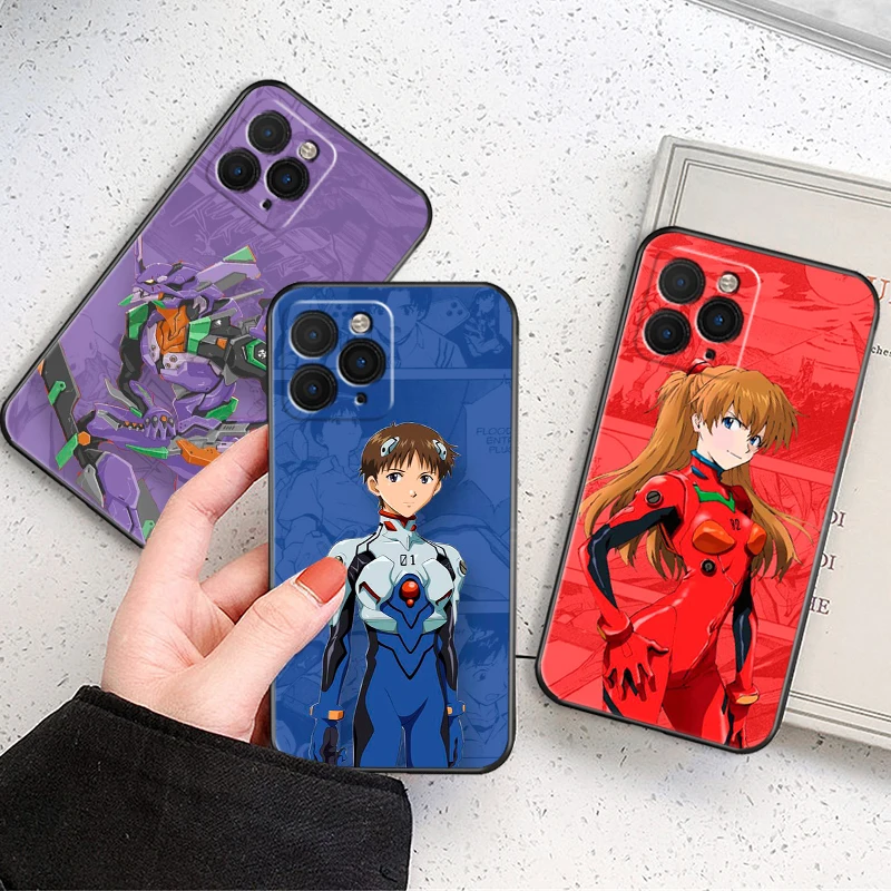 

New Japan Anime Neon Genesis Evangelion EVA Phone Case For iPhone 11 12 13 Pro MAX 6 6S 7 8 Plus XS 12 13 Mini X XR SE2020 Cover