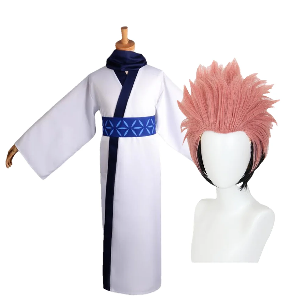 

2022 Anime Jujutsu Kaisen Ryomen Sukuna Kimono School Uniform Cosplay Costume