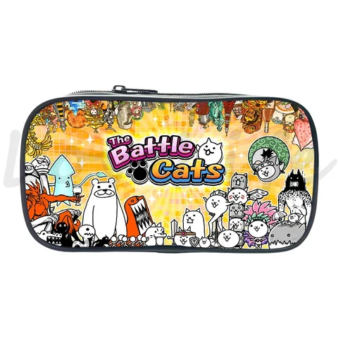 Косметичка с принтом Battle Cat, сумка-карандаш, женские косметички, пенал для мальчиков и девочек, детские школьные принадлежности, сумка для ручек, подарки