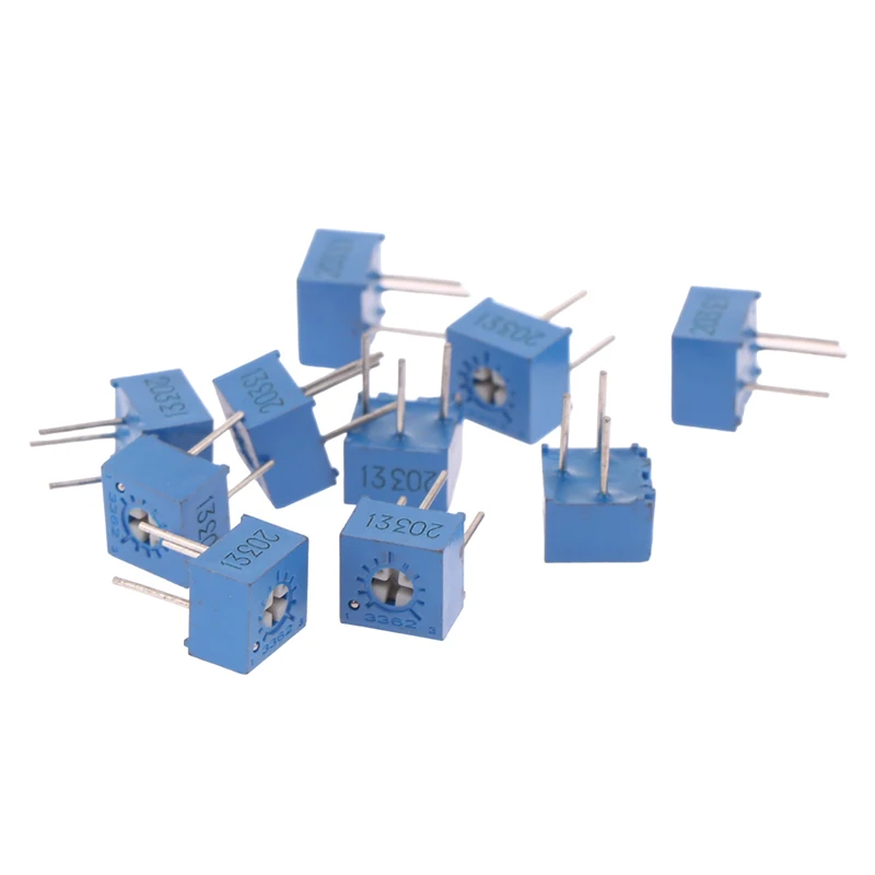 10 шт. 3362P-203 регулируемый потенциометр прецизионный триммер резистор стоячий тип