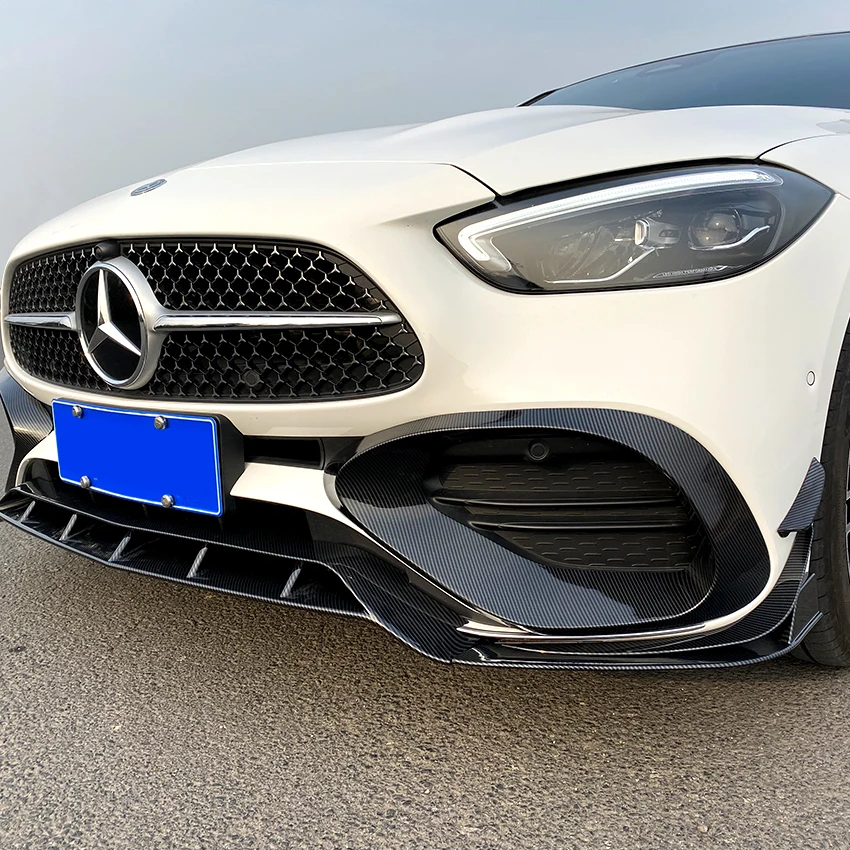 

For Mercedes Benz C Class W206 C200 C260 2022+ AMG Aero Kits Front Bumper Stickers Trim Cover Fender Accessories Car Styling