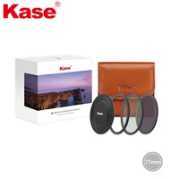 kase wolverine magnetic shock resistant circular camera filter entry kit 77mm uv cut cpl nd filter
