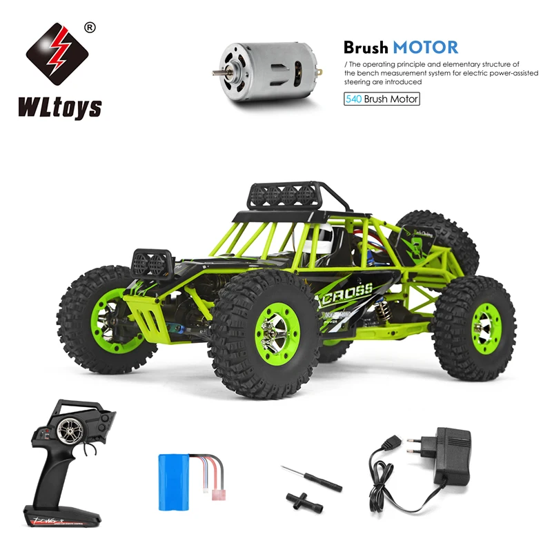 

WLtoys 12427 1:12 RC Car 4WD 2.4G 50KM/H High Speed Monster Truck Remote Control Car RC Buggy Off-Road Updated Version VS