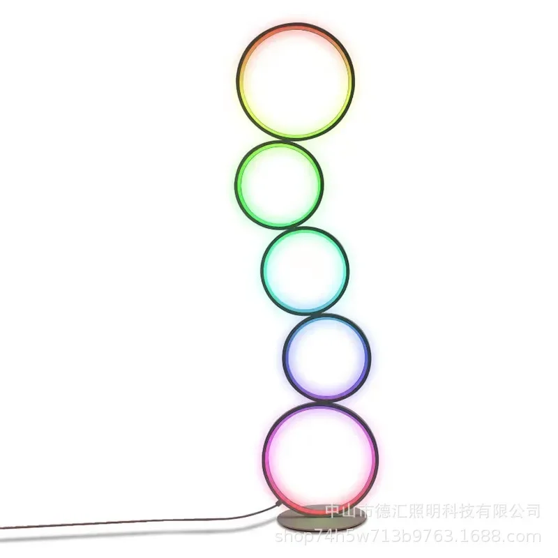 Креативный светодиодный круглый простой торшер для гостиной спальни