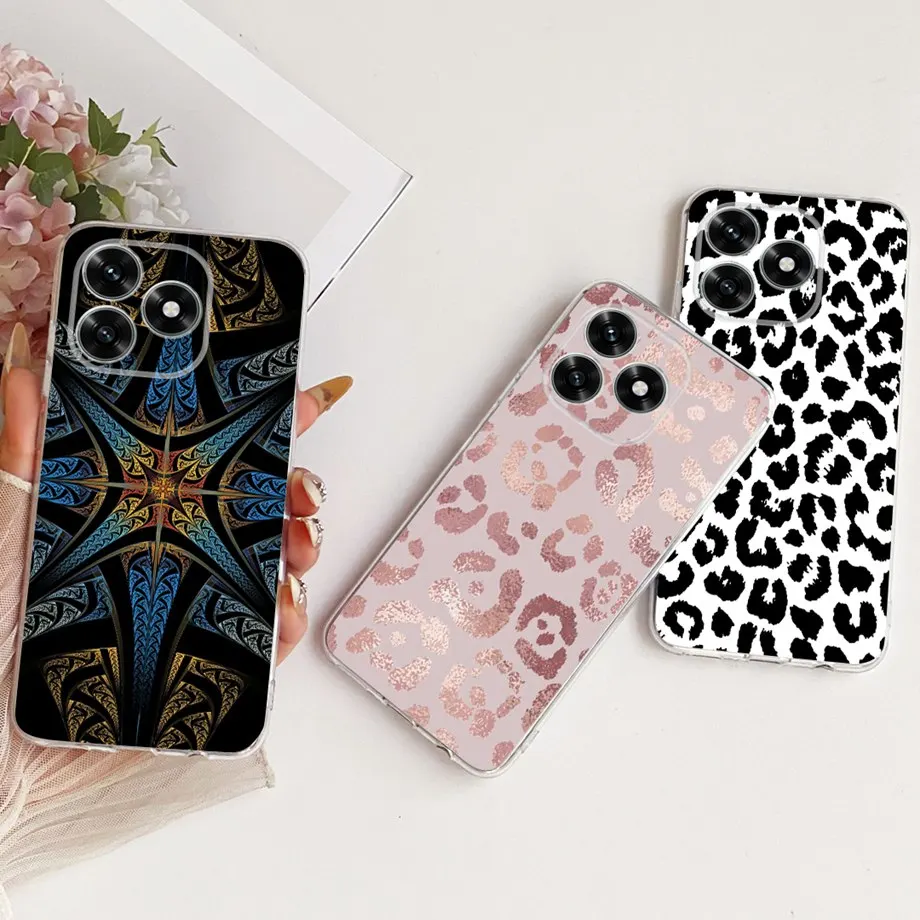 Фото Чехол Phoen с милым мультяшным китайским драконом для Honor X5C Plus 4G Funda, мягкий силиконовый прозрачный бампер на HonorX5C X 5C X5C+ №4
