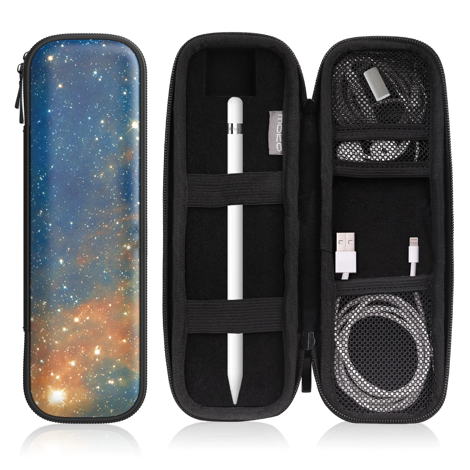 Стойка для ручки-стилуса для Apple Pencil 1 и 2 из PU-кожи для iPad 9-го поколения 2021 года, 8-го поколения 2020 года, 7-го поколения 2019 года и для Mini 6 2021 года.