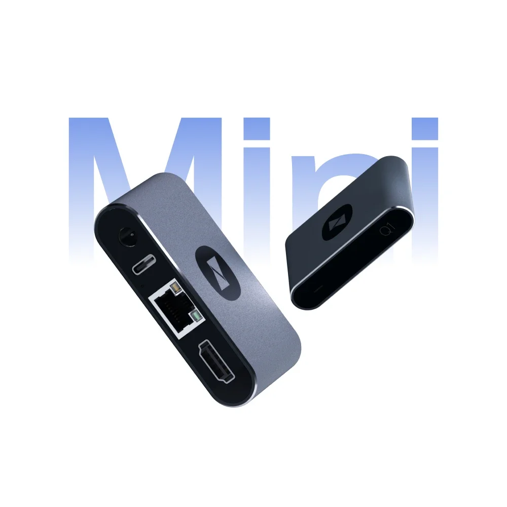 Фото AweSun Mini Cloud KVM Q1: Миниатюрный KVM-концентратор для удаленного управления настольными и мобильными компьютерами, с доступом онлайн и офлайн, JetKVM, BIOS, SSH, передача данных №1
