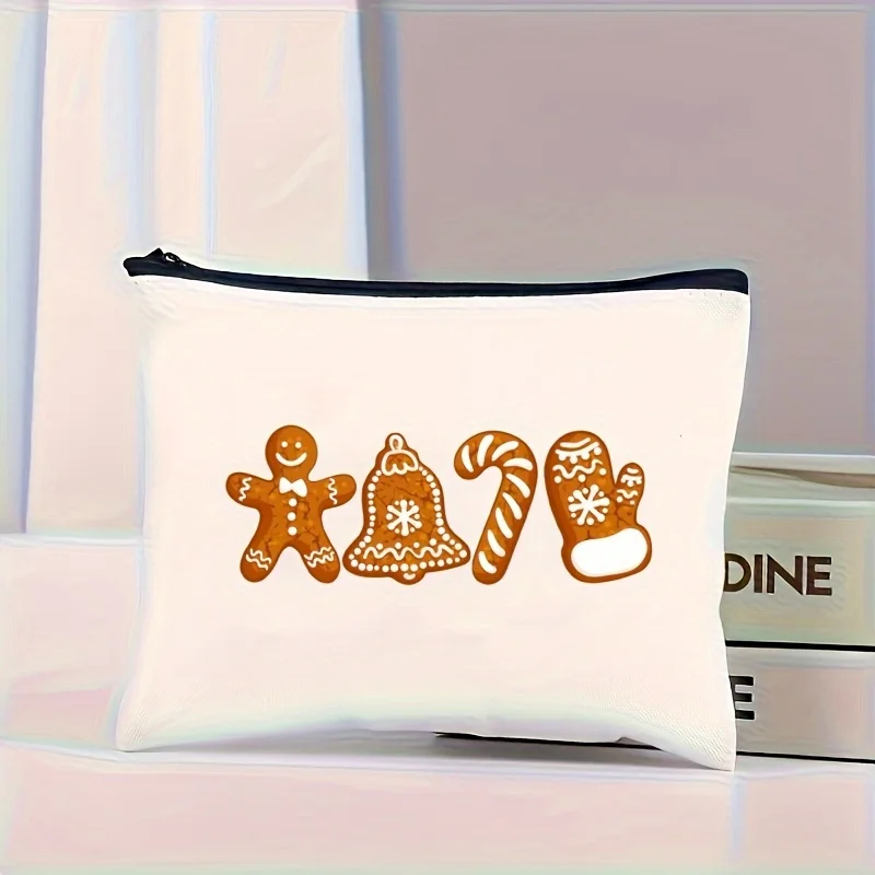 1 шт. новинка 2024 Рождественская косметичка сумка для хранения косметики женский