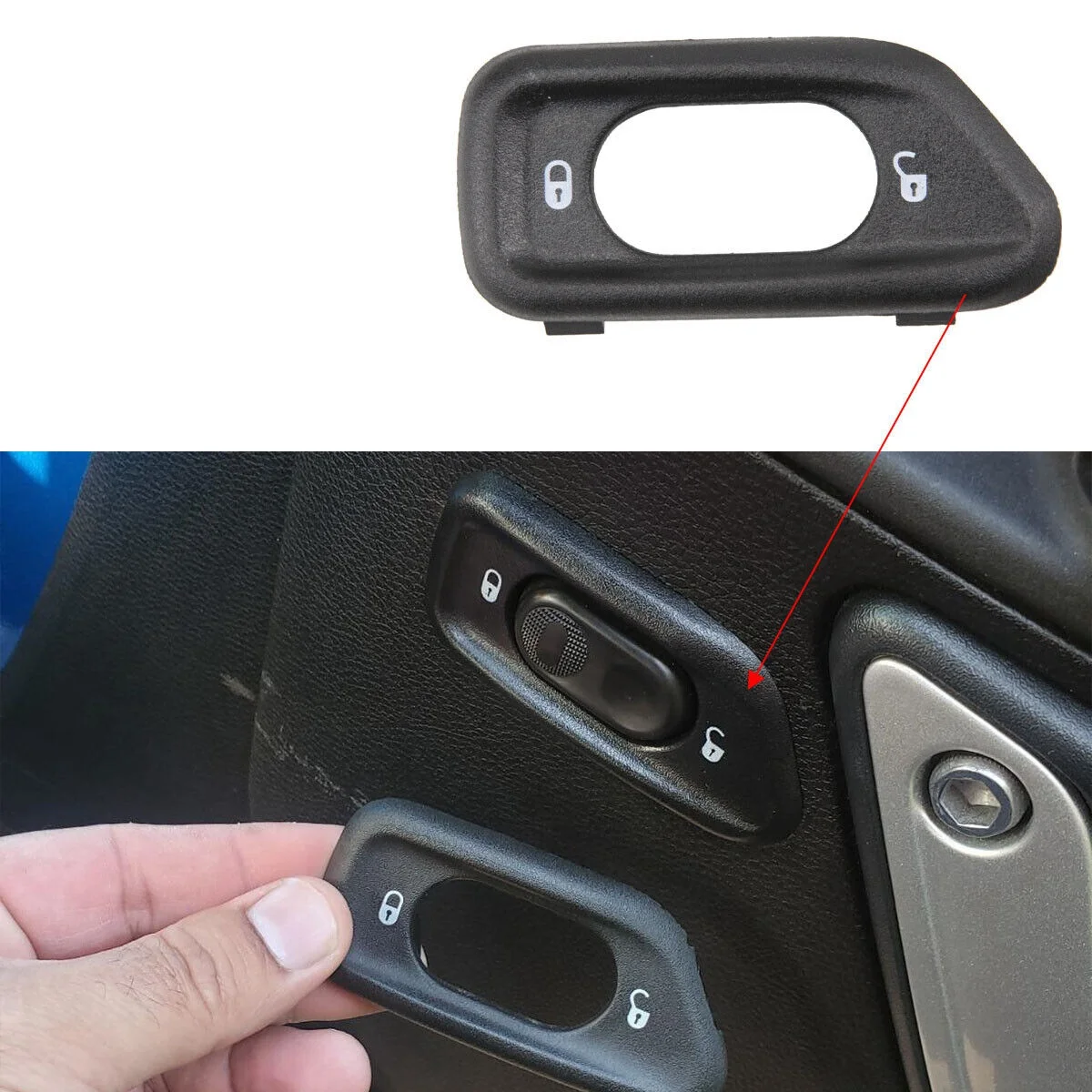 Рамка переключателя замка двери пассажира 68185910 AA для Jeep Wrangler Jk J3 2011-2018 рамка