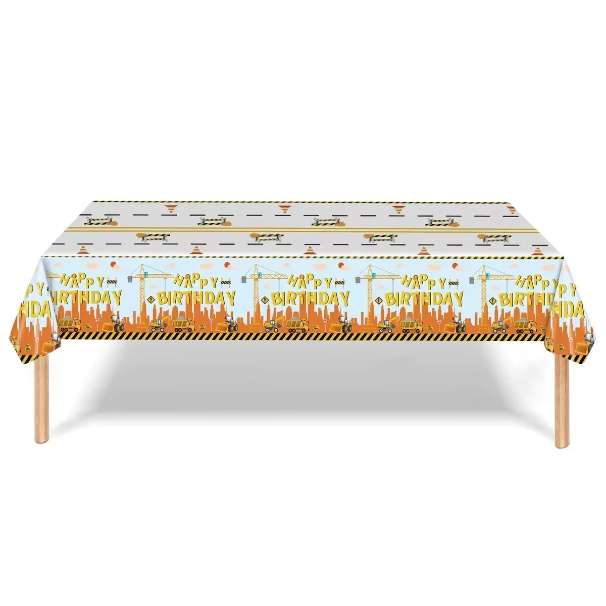 130*220 см строительный трактор тематическая скатерть экскаватора грузовик