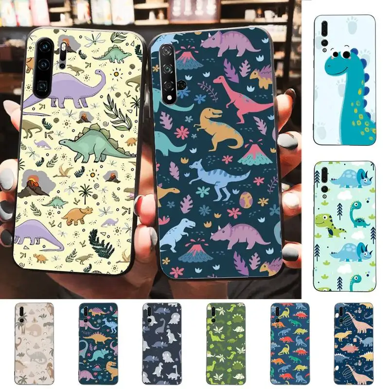 

Cute Dinosaur Phone Case for Huawei P30 40 20 10 8 9 lite pro plus Psmart2019