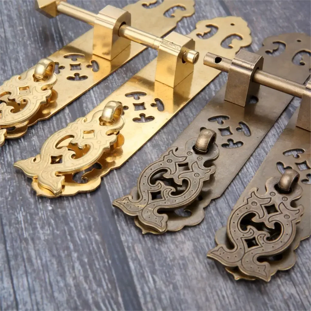1 пара китайской антикварной мебельной ручки классический книжный шкаф ручка из