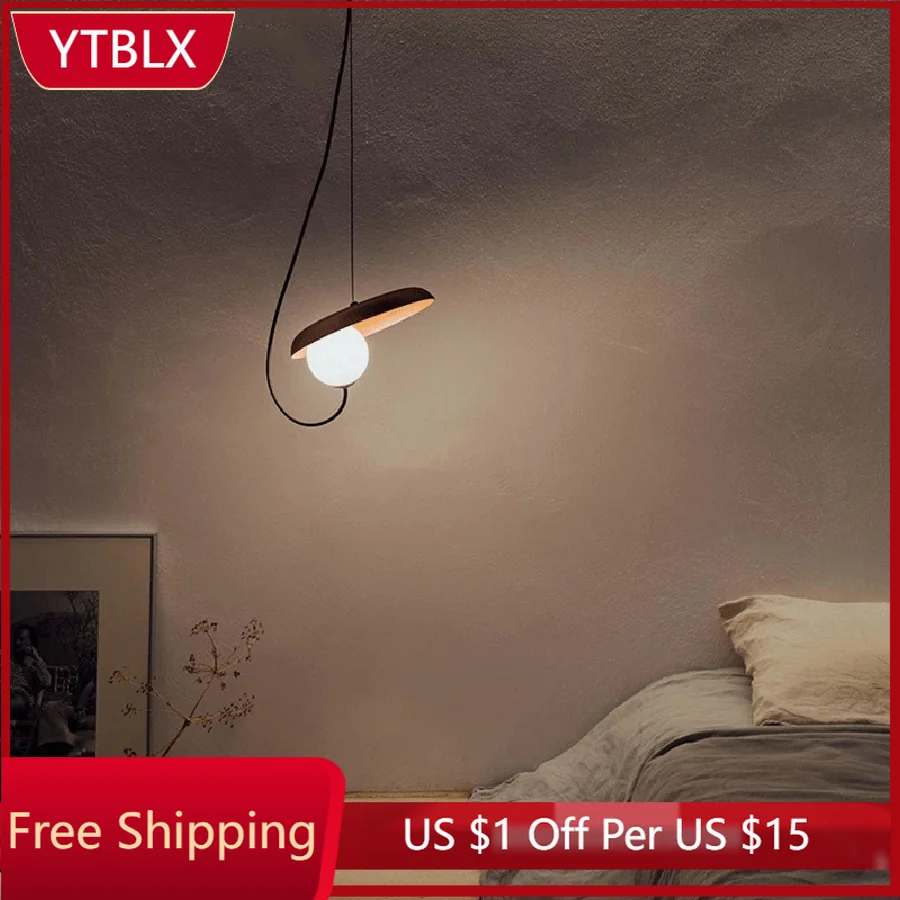 

Wabi Sabi Personality Pendant Light Magnet Adjustable Hanging Lamp for Living Room Bedroom Bedside Kitchen Island LED Home Decor