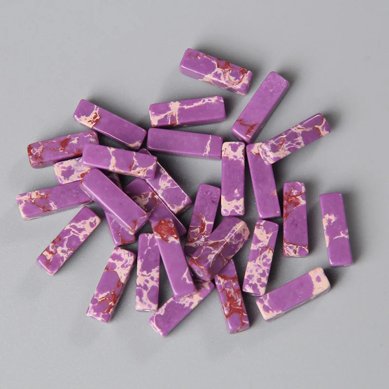 Фиолетовые Квадратные бусины бирюзовые морские осадки из ниток императорские