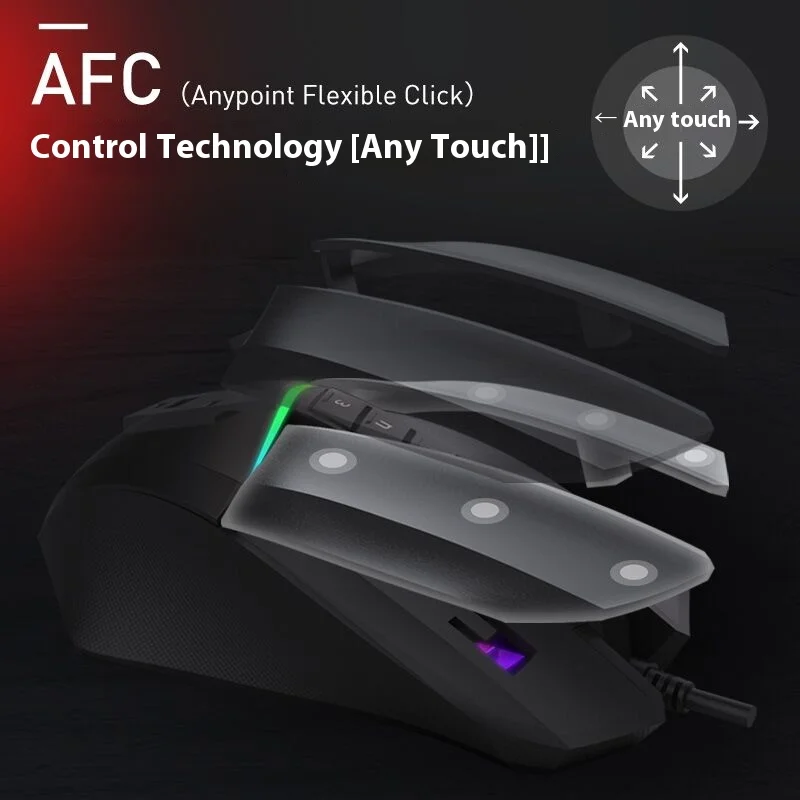 Мышь-призрак A4tech V8mmax с эффектом потертости, игровая программируемая Rgb мышь для офиса, разных сцен, комфортное нанесение (art.: 3920c8a292d5e) - 3920c8a292d5e