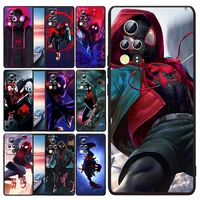 marvel super spiderman for huawei honor x30 x20 x8 x7 60 50 se pro 10x 10i 10 lite 9a 9c ru 9x 8x 8a black soft phone case