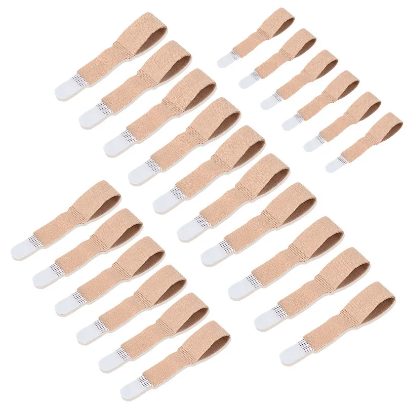 

50Pcs New Toe Finger Straightener Hammer Tape Hallux Valgus Corrector Bandage Separator Splint Wraps Foot Care Pedicure Supplies