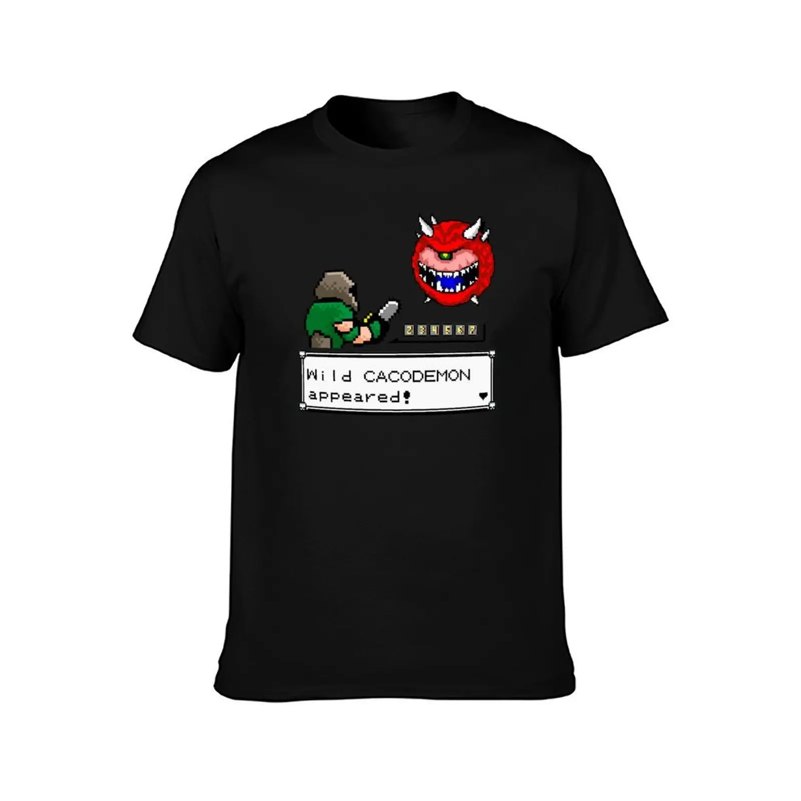 Фото Цветная футболка Wild Cacodemon больших размеров, базовый топ с короткими рукавами №2