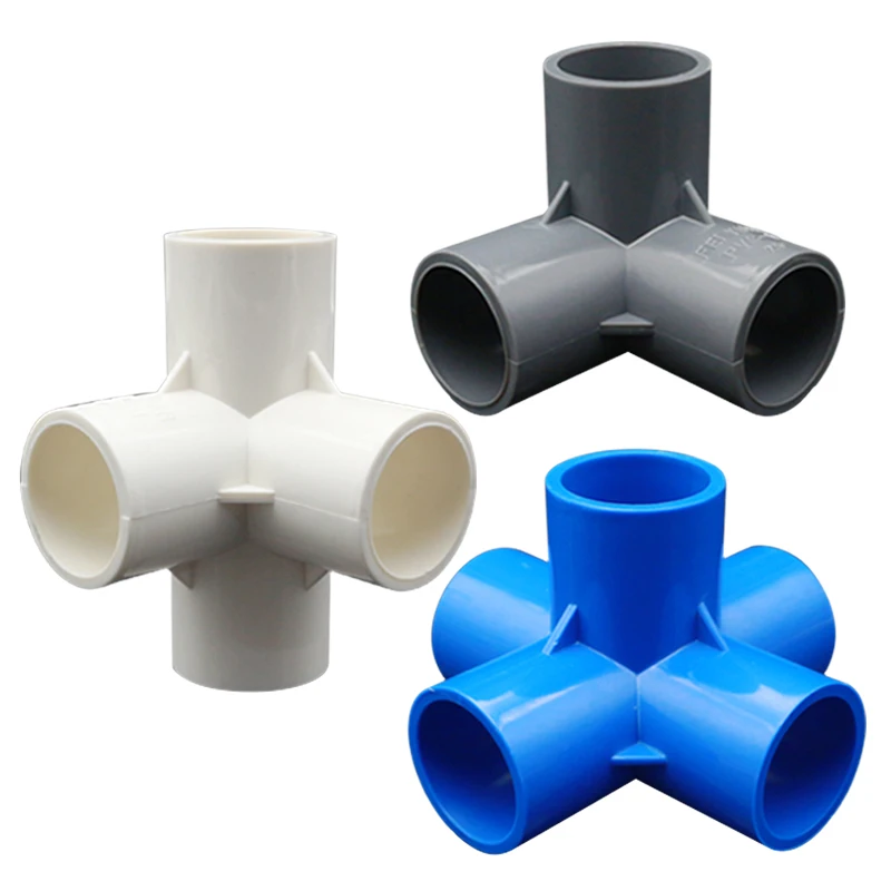

Multifunction Pvc Pipe Connector DIY Shelf Support Joint 3 4 5 6 Way Splitter 20 -50mm Tube Coupler Adapter Garden Pipe Fittings