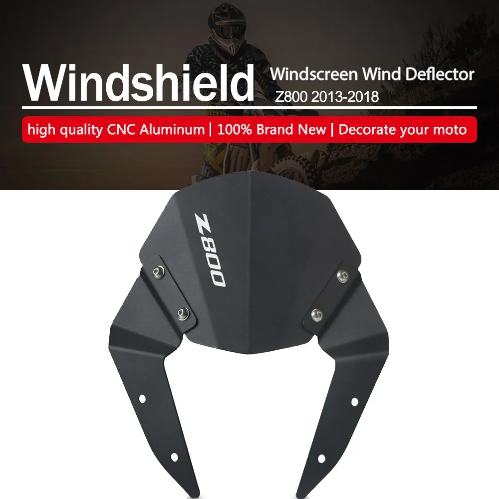 

Motorcycle Windscreen Windshield Wind Deflector Shield Screen Protector Accessories For KAWASAKI Z800 2013 2014 2015 2016 Z 800