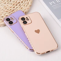 solid plating lens protection phone case for iphone 12 11 pro max x xr xs max 7 8 6 6s plus se 3 2022 13 pro max soft cover case