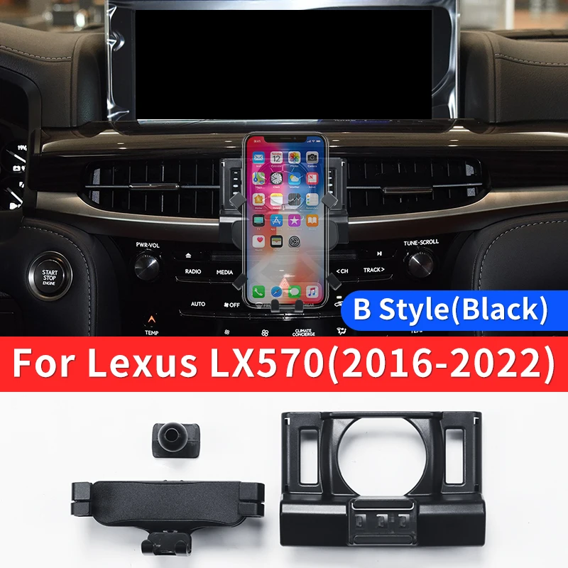 

Для Lexus LX570 450D 2016-2022 2021 Автомобильный держатель для телефона LX 570 аксессуары для модификации интерьера Улучшенная опора для телефона