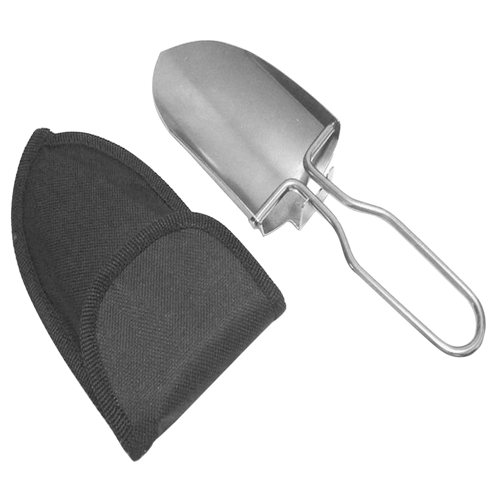 

Mini Stainless Steel Garden Folding Shovel Camping Spade Collapsible Digging Survival Household Gardening Tools Free shipping