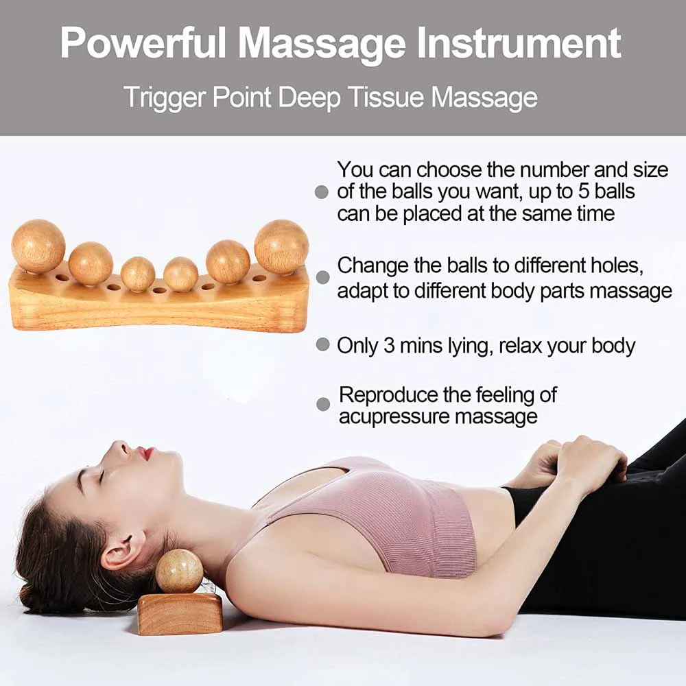 

Muscle Release Tool and Personal Body Massage for Release Back Bain Trigger Point Physical Therapy with 6 Massage Heads
