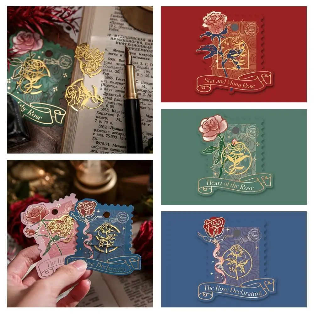 

Hand Account Metal Hollow Rose Bookmarks Scrapbooking Reading Book Mark Pagination Marker