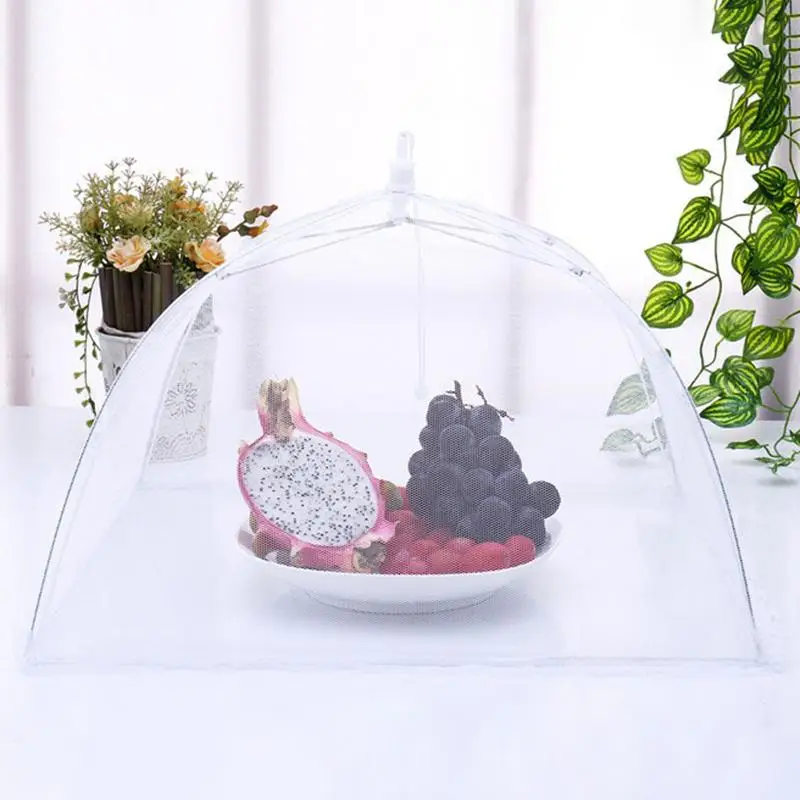 

Foldable Mesh Food Cover Anti-Mosquito Umbrella Fruit Vegetable Cover Breathable Kitchen Anti-Mosquito Umbrella Accessories