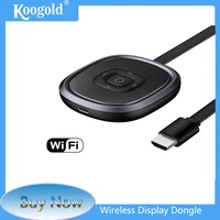 koogold airplay anycast wireless screen mirroring to laptop mini projetor tv smart device 2 4g wifi hdmi compatible miracast