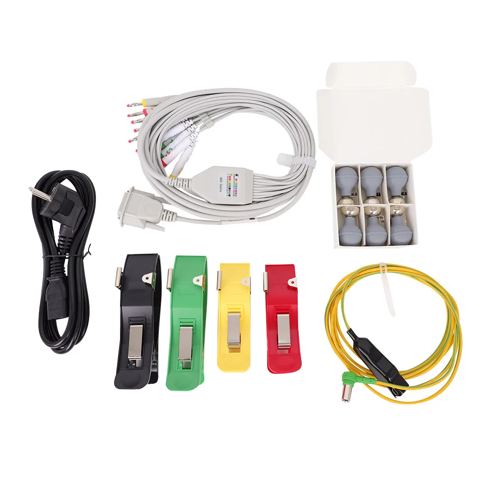 Фото Портативный 12-канальный электрокардиограф CONTEC ECG1212G (3, 6, 12 отведений) для измерения ЭКГ и частоты сердечных сокращений №4