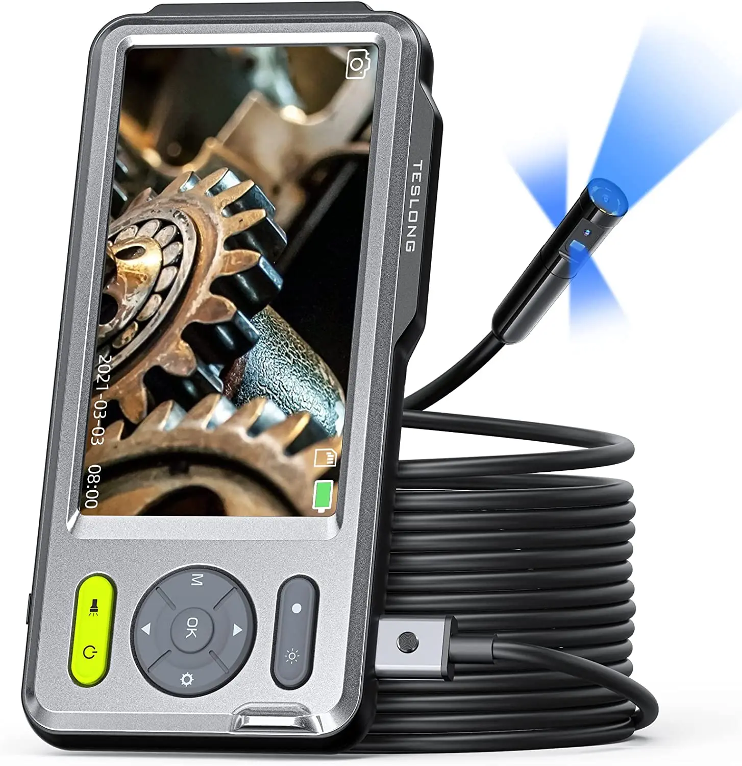 Купи 2022 Hot selling 7.9mm triple lens videoscope camera with 5m cable 5inch IPS display vehicle pipe Inspection borescope endoscope за 17,022 рублей в магазине AliExpress