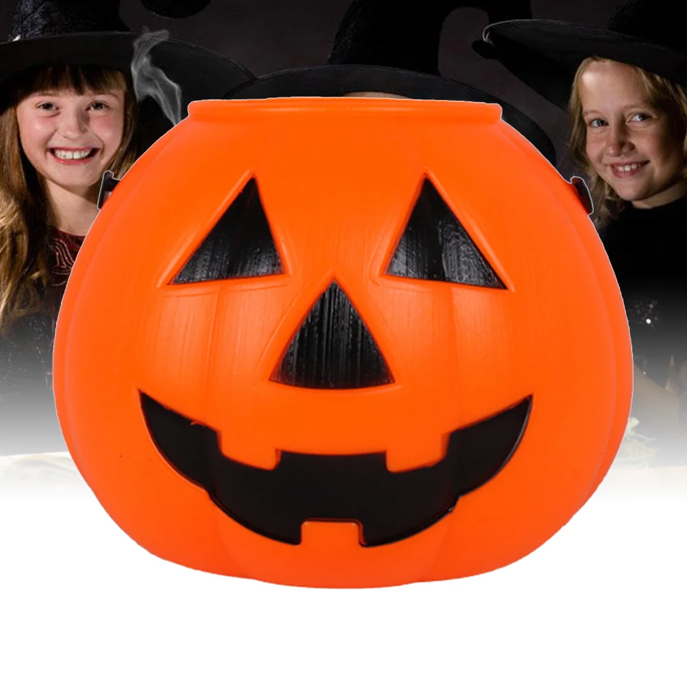 

Pumpkin Buckettreat Trick Or Candy Holder Buckets Basket Party Box Lanternbags Kidsgoodie Container Orange Favor Decor Prop