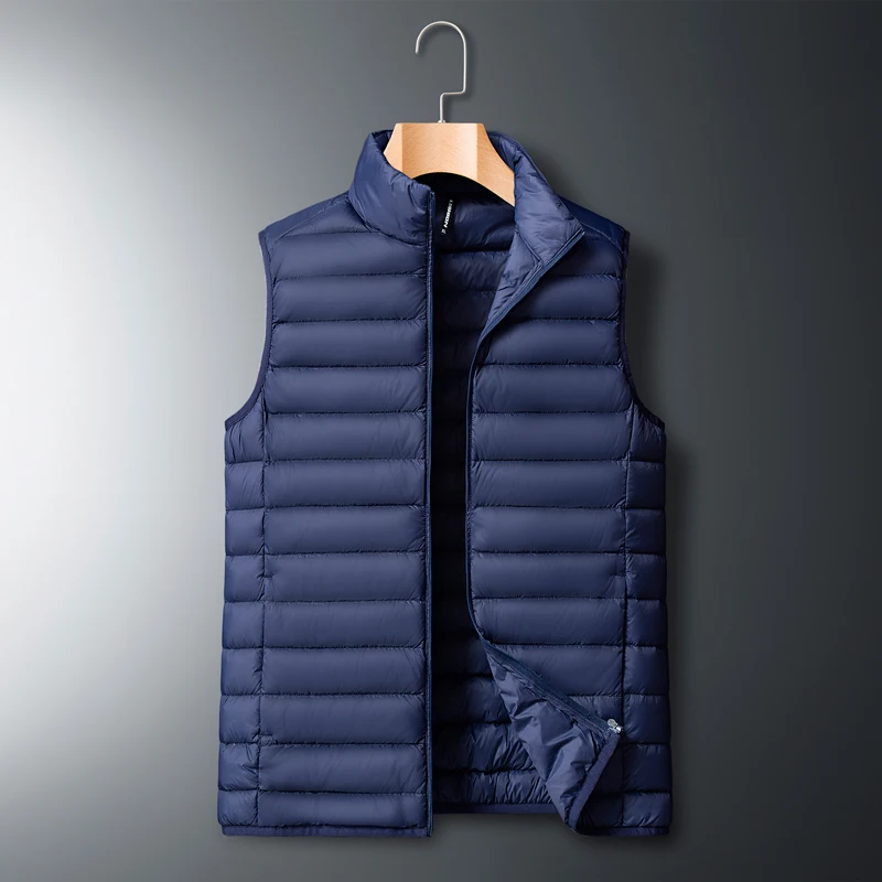 2022 Winter Brand Mens Down Casual Vest Designer Down Dress Vests Homme Fashion Thick Warm Sleeveless Jacket For Men Plus Size