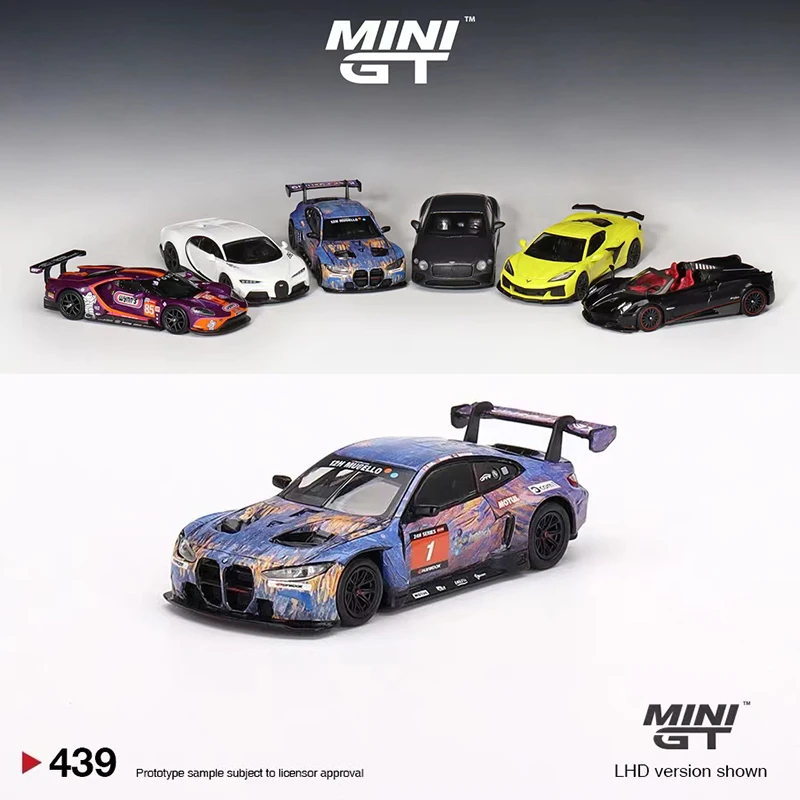 

MINI GT 1:64 Model Car M4 GT3 #1 ST Racing 2022 12H Mugello Winner Alloy Running Vehicle #439 LHD