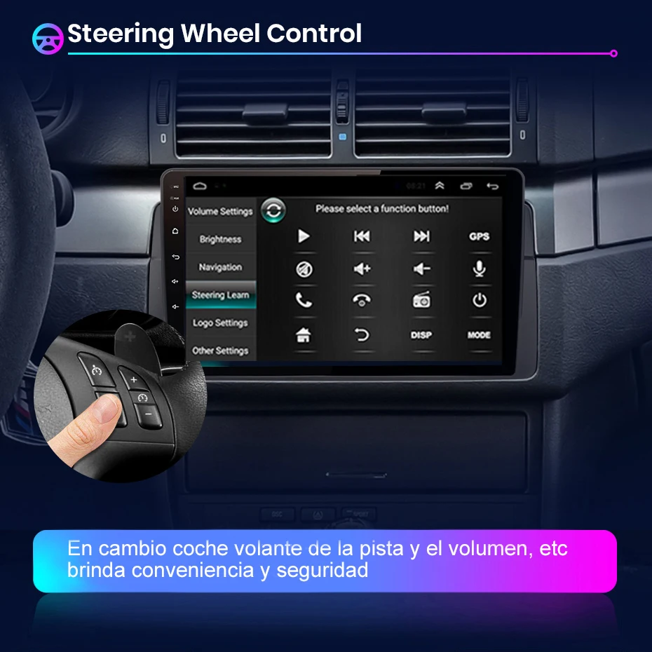 Автомагнитола 2DIN 4 + 64 ГБ android мультимедийный плеер стерео carplay Автомобильная