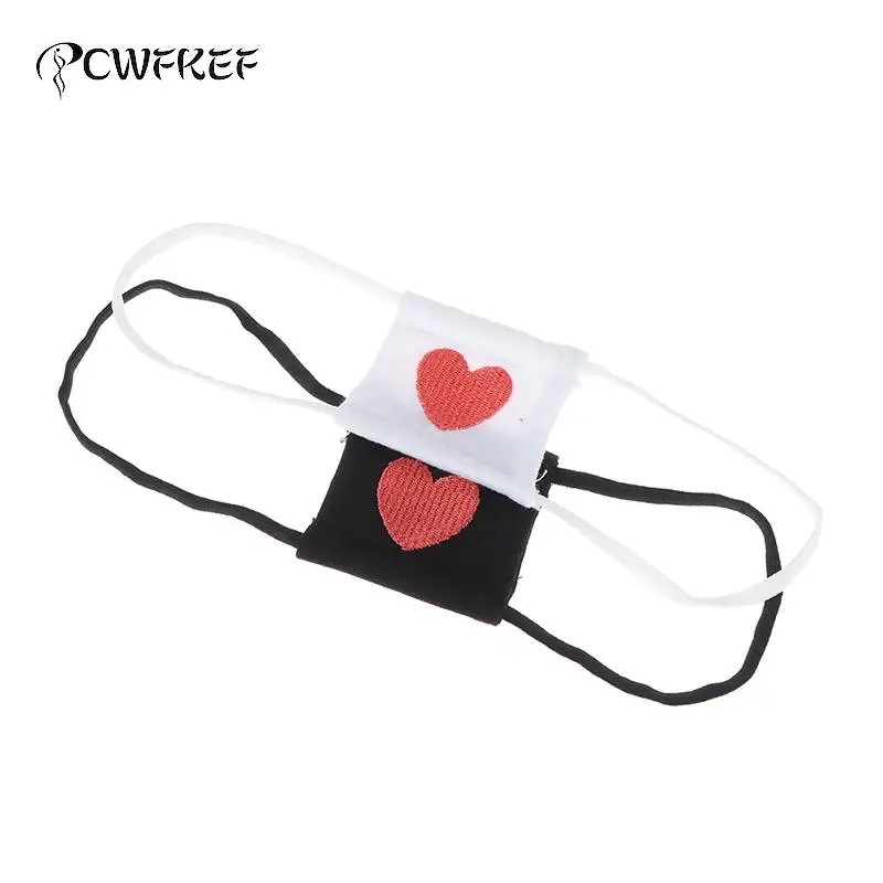

Women Anime Cosplay Costume Eyeshade Heart Embroidery Single Eye Mask Blindfold