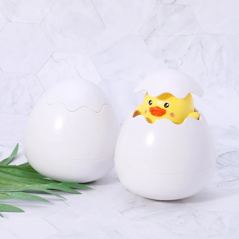 Cartoon Duck Baby Shower Toy Sprinkler Float Toy Infant Bath Toy Water Floating Boat Toy Interactive Kids Pool Swim DropShipping