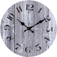 10 inch wooden non ticking silent round wall clocks quality battery operated vintage clocks suit for office bedroom home decor