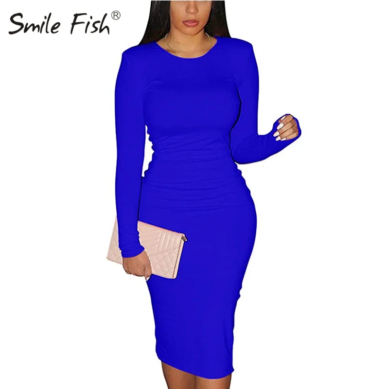 

2023 сексуальное эластичное черное облегающее вечернее женское платье с длинным рукавом и круглым вырезом облегающее клубное мини-платье эл...