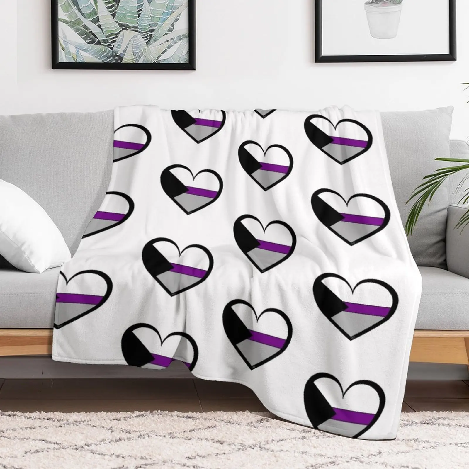 Демисексуальное одеяло в форме сердца мягкий забавный подарок для дивана