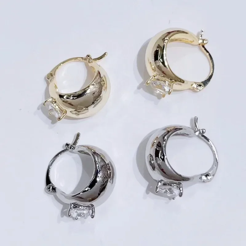 Высококачественные металлические серьги в гонконгском ретро-стиле простые и