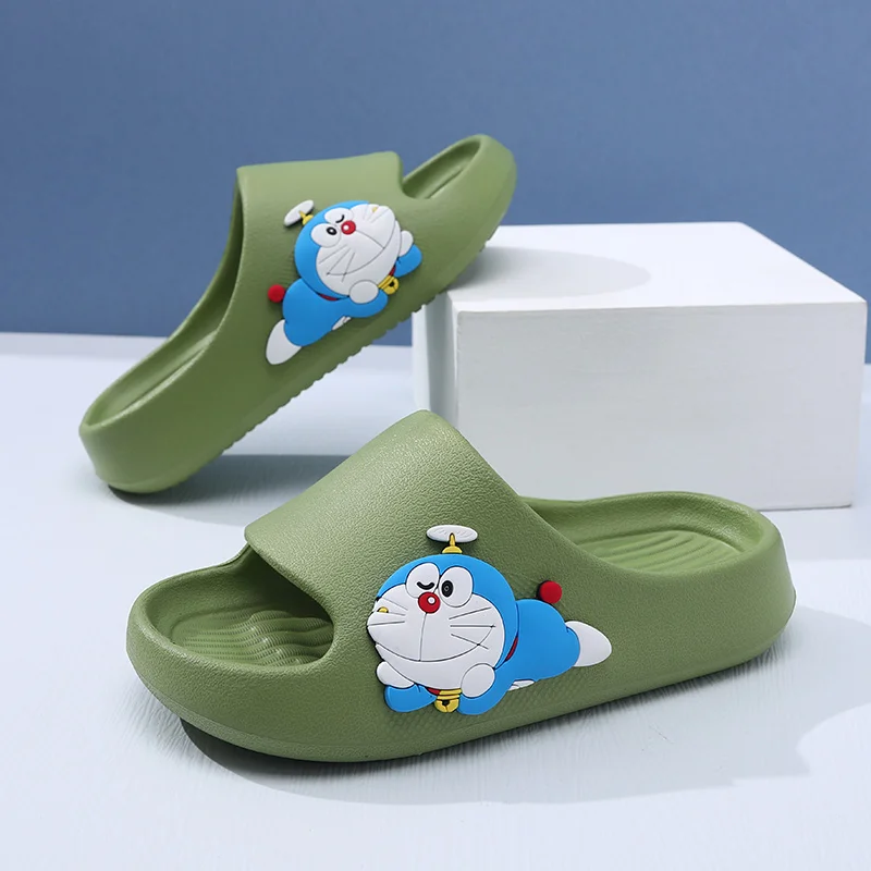 Милые детские тапочки Doraemon с аниме-периферой, удобные летом сандалии с защитой от запаха, нескользящие шлепанцы для ванной комнаты и ванны (art.: 3920ceaa85a89) - 3920ceaa85a89