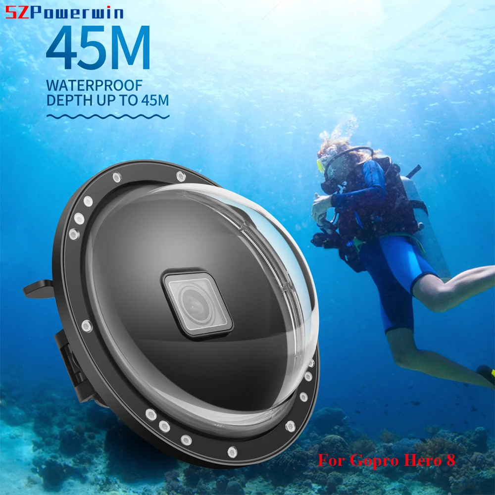 

Водонепроницаемый купол для экшн-Камеры Gopro Hero 8, 45 м